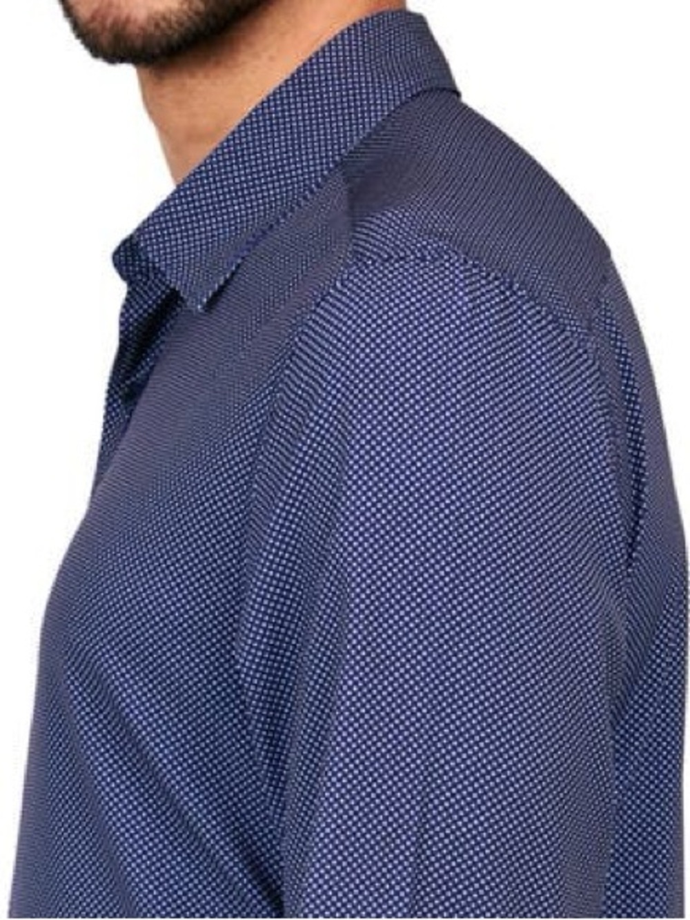 CON.STRUCT Men’s Mdm Slim Fit Microdot 4-Way Stretch Performance Button-Up Shirt - Picture 12 of 17